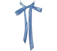 SYAYA Womens Bow Tie, Ladies Self Tie Long Bowtie - Ribbon Choker for Lady Uniform or Cosplay T-shirt for Graduation W-B-T1, Light Blue