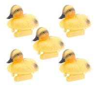 syayw Floating Duck Decoy - 5pcs Realistic Yellow Duck Ornaments For Water Display | Pond & Pool Decoration Figurines For Garden, Lake, Backyard Fountain, Outdoor Water Features