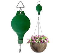 syayw Plant Pulley - Retractable Pulley Plant Hanger - Adjustable Flower Basket Watering Holder for Grow Lights Outdoor Indoor Pots Birds Feeder