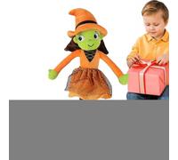 syayw Witch Doll | Halloween Plush Kids Witch Doll,Skin-Friendly Lovely Decor Toy for Kids Girls Offices Indoor Living Room Sofa Bed
