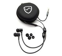 SYB Shield Your Body Air Tube Headset, Stereo Earbuds with Microphone and Case, Wired Anti Radiation Headphones, Built-In Controls, Works on Any Device with A Standard 3.5mm Audio Jack, Black