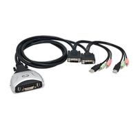 Syba 2 Port DVI KVM Switch with USB 2.0 and Audio Support