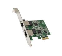 SYBA Dual 2.5 Gigabit Ethernet PCI Express PCI-E Network Controller Card 10/100/1000/25000 Mbps RJ45 LAN Adapter Low Profile Bracket, SD-PEX24066