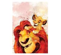 SYBDXJ 5D DIY Diamond Art Painting Kit Full Drill, Colorful Diamond Art Craft Crystal Embroidery Cross Stitch Pictures Paintings by Numbers for Kids Adults Gifts Home Wall Decoration - The Lion King