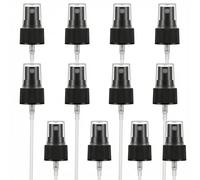 SYBL Spray Top for Essential Oil Bottles 20/410 Fine Mist Sprayer Cap Recycle and Reuse Replacement Pump Top Special for 20mm Caliber PET Bottles,Pack of 12(Black)