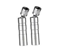SYBLW Spark Plug Wrenches 16mm Vehicle Magnetic Removal Swivel Thin for Wall Sparks Plugs Socke Ignition for Spark Plug Key Tool(2Pc)