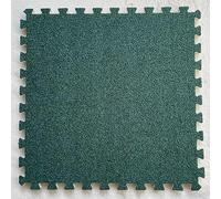 SYBNIKOLF Area Rugs,fluffy area rugs, 24x24 Inch Interlocking Carpet Tiles,Plush Puzzle Foam Floor Mat,Area Rug,24 Pcs- 96 Sq.ft.(Dark Green)