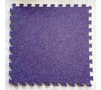 SYBNIKOLF Area Rugs,fluffy area rugs, 24x24 Inch Interlocking Carpet Tiles,Plush Puzzle Foam Floor Mat,Area Rug,24 Pcs- 96 Sq.ft.(Purple)