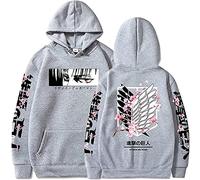 Sybnwnwm Attack on Titan Hoodie Levi Ackerman Pullover Wings of Freedom 3D Print Long Sleeves Hooded Sweatshirt Hoodies