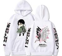 Sybnwnwm Attack on Titan Hoodie Levi Ackerman Pullover Wings of Freedom 3D Print Long Sleeves Hooded Sweatshirt Hoodies