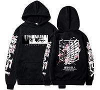 Sybnwnwm Attack on Titan Hoodie Levi Ackerman Pullover Wings of Freedom 3D Print Long Sleeves Hooded Sweatshirt Hoodies