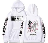 Sybnwnwm Attack on Titan Hoodie Levi Ackerman Pullover Wings of Freedom 3D Print Long Sleeves Hooded Sweatshirt Hoodies