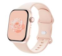 Sycamond Silicone Band Compatible with Apple Watch 41mm 40mm 38mmm, Replacement Sport Strap Wristband for iWatch Series SE 10 9 8 7 6 5 4 3 Ultra 2 1 Women Men, M/L Sand Pink