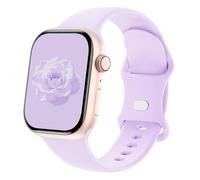 Sycamond Silicone Band Compatible with Apple Watch 49mm 46mm 45mm 44mm, Replacement Sport Strap Wristband for iWatch Series 11 10 9 8 7 6 5 4 SE Ultra 3 2 1 Women Men, M/L Lavender