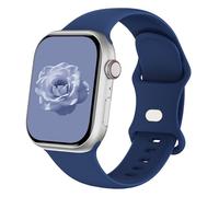 Sycamond Silicone Band Compatible with Apple Watch 49mm 46mm 45mm 44mm, Replacement Sport Strap Wristband for iWatch Series 11 10 9 8 7 6 5 4 SE Ultra 3 2 1 Women Men, M/L Navy Blue