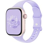 Sycamond Silicone Strap Compatible with Apple Watch Band 41mm 38mm 40mm 46mm 45mm 42mm 44mm, Slim Replacement Sport Band for iWatch Series 11 10 9 8 7 6 5 4 SE Ultra 3 2 1, lavender, 42mm/44mm/45mm S