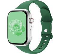 Sycamond Thin Silicone Band Compatible with Apple Watch 46mm 45mm 44mm, Slim Narrow Replacement Sport Strap Wristband for iWatch Series 11 10 9 8 7 6 5 4 SE Ultra 3 2 1 Women Men, M/L Clover