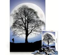 Sycamore Gap Tree 1000 Piece Jigsaws for Adults Puzzle Intellect Toy Relaxing Fun Quality Cut Fine Art Piece (50x75cm)