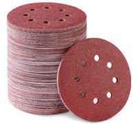 SYCEES 125mm Sanding Discs Sandpaper Hook-and-Loop Orbital Sander Discs 40/60/80/100/120/180/240/320/400 Grits Sanding Pads for Random Orbital Sander Wood Metal Paint Sanding (115 Pcs 40-400 Grit)