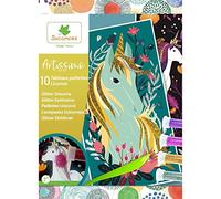 Sycomore -CREA011 Artissimo-10 Sequin-Unicorn Paintings for Children from 7 Years - 1 Box - Sycamore-CREA011, CREA011