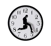 SYCOOVEN Ministry of Silly Walks Clock - Funny Modern Silent Wall Watch Clock for Hotel, Living Room Decor(Size:9.84 inches)