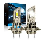 Sycreek H7 LED Bulb, 28000LM 6500K White 600% Super Bright H7 Bulb, Non Polarity Plug and Play 1:1 Mini Car Bulbs Conversion Kits