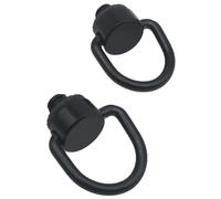 SYCZIOHU 1/4"-20 D Ring Camera Sling Screw Holder 2 Pcs Camera Carabiner Clip Fixing Screw for Camera Quick Release Shoulder Strap and Connection(Black)