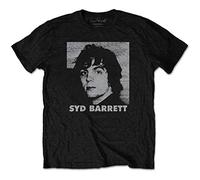 Rock Off Trade T-Shirt Syd Barrett Headshot Unisex Short Sleeve Black XXL