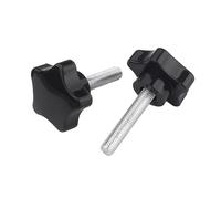 SYDARSYN Thumb Screws Star Head Knurled Thumbscrew Grip Knobs Clamping Screw M10x25mm (5 pcs)