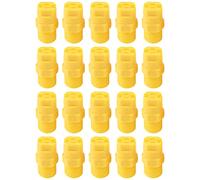 Sydien 20Pcs Plastic 1/4 BSPT Male Thread Flat Fan Sprayer Tip 80 Degrees Nozzles For Cooling, Agricultural Irrigation, Waste Gas Treatment Yellow