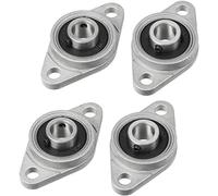 Sydien 4pcs 12mm Shaft Support Self Aligning Pillow Block Flange Bearing for CNC