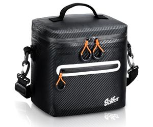 Sydioor 7 Can Small Cool Bag Insulated - Portable Mini Cooler bag Waterproof & Leakproof Thermal Lunch Bag for Camping, Picnic, Beach, BBQ, Gift for Men & Women, Carbon Black