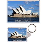 Sydney - Australia - 1 x Jumbo Fridge Magnet & 1 x Double Sided Large Keyring