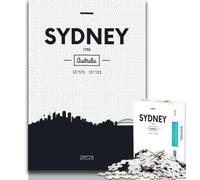 Sydney Australia 1000 Piece Jigsaw Puzzles for Adults Gifts,Decompressing Intellectual Educational Toy Great Gifts And Toys 38x26cm