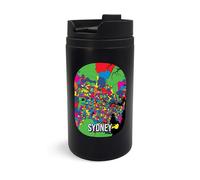 Sydney Australia City Map Pop Art Style Travel Mug, Travel Tumbler, Insulated Coffee Cup, Portable Mug