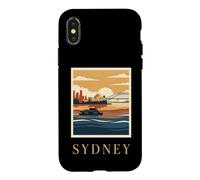 Sydney Australia Harbor Bridge Opera House Vintage Travel Case for iPhone X/XS