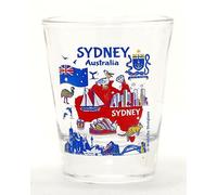 Sydney Australia Landmarks and Icons Collage Shot Glass