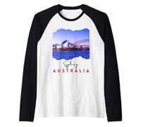 Sydney Australia Tourist Souvenir Famous Opera House Harbour Raglan Baseball Tee