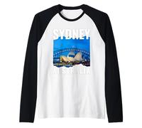 Sydney Australia Tourist Souvenir Famous Opera House Harbour Raglan Baseball Tee