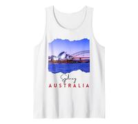 Sydney Australia Tourist Souvenir Famous Opera House Harbour Tank Top
