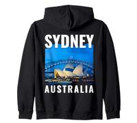 Sydney Australia Tourist Souvenir Famous Opera House Harbour Zip Hoodie