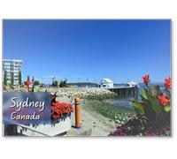Sydney BC, Canada. The Beautiful Little Town of Sydney by The Sea Is A Great Place to Visit When on Vancouver Island. Come Explore Sydney., Fridge Magnet