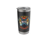 Sydney Best Cat Mom Ever Funny Custom Personalized Name Stainless Steel Insulated Tumbler