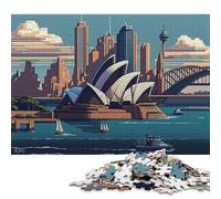 Sydney City Pixel Art Puzzles 1000 Piece Puzzles Jigsaw Puzzles for Adults Educational Game Challenge Toy 1000pcs (75x50cm)