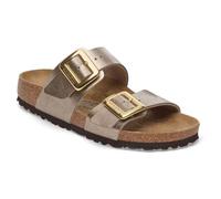 Birkenstock Sydney Cushion Taupe Womens Slide Sandals 102935650 in a Plain Man-made in Size 37