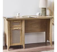 Sydney Desk - 1 Door - 1 Drawer - Faux Rattan