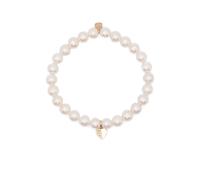 Sydney Evan 14K yellow gold pearl and diamond charm bracelet One Size