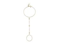 Sydney Evan 14K yellow gold Shells Princess diamond nad pearl bracelet One Size