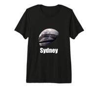 Sydney Harbour Bridge and Moon Premium T-Shirt
