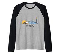 Sydney Harbour View Raglan Baseball Tee
